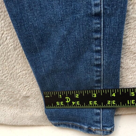 Madewell Womens Jeans Size 24 9" Mid-Rise Skinny Leg Ankle Blue Denim Casual - Picture 8 of 16